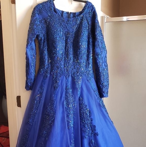 Royal blue Jovani dress - Picture 1 of 4